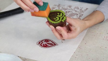 Декор мебели с помощью трафаретов