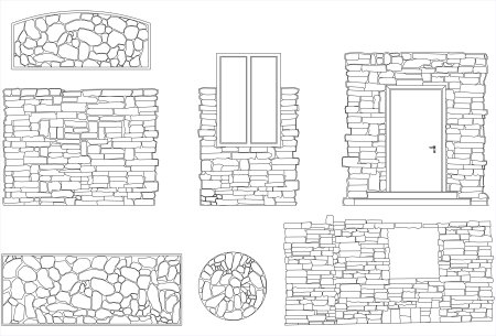 Каменная кладка эскиз
