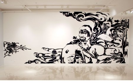 Трафаретная живопись на стенах