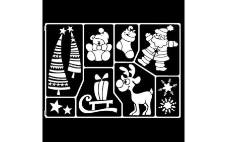 Трафареты новогодние для зубной пасты
