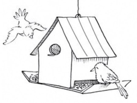 Кормушка раскраска