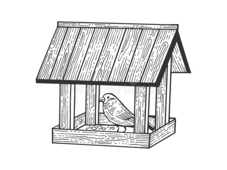 Кормушка для птиц раскраска