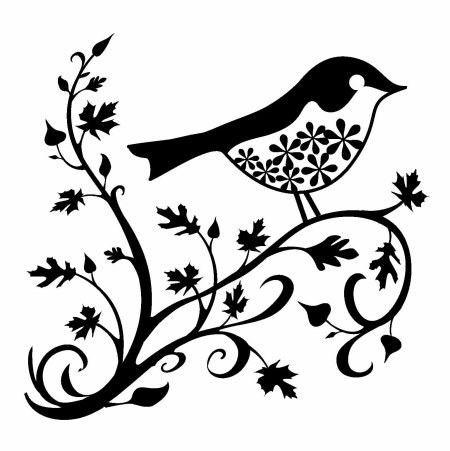 Аппликация птички на кормушке