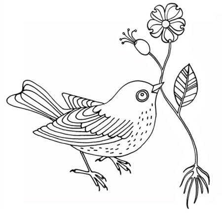 Трафареты птиц для выжигания по дереву