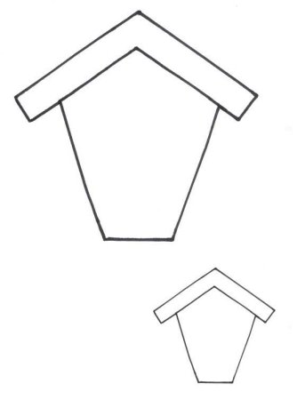 Скворечник раскраска для детей