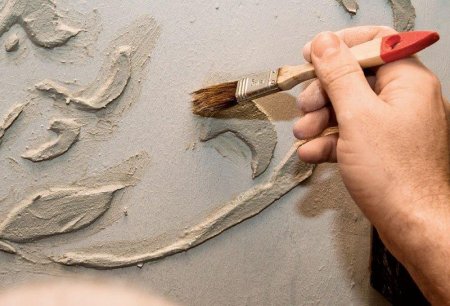 Декор стен из шпаклевки