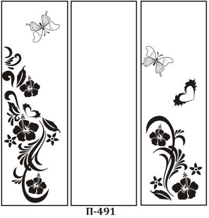 Трафаретные узоры на мебели