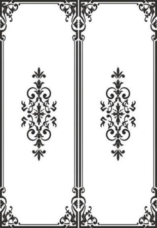 Узоры на двери