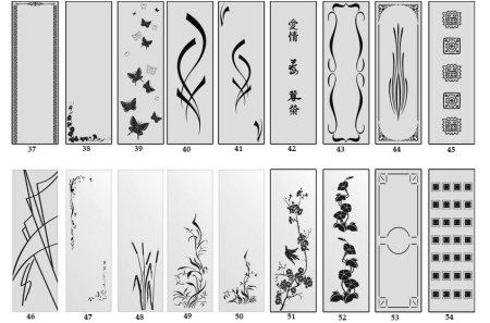 Узоры на двери