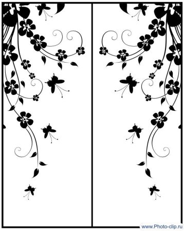 Трафарет на дверь