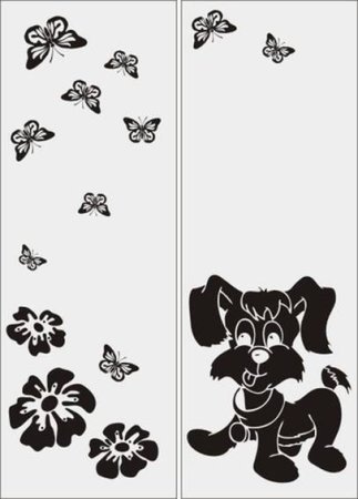 Трафарет для шкафа