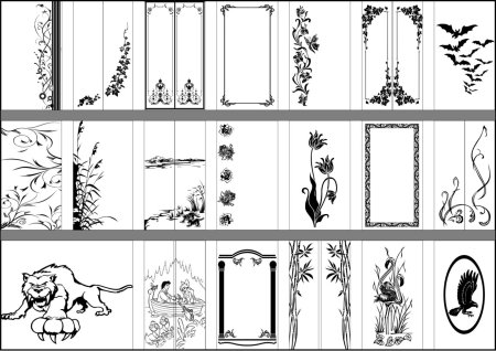 Рисунок для зеркала трафарет