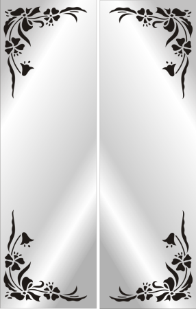 Трафаретные узоры на мебели