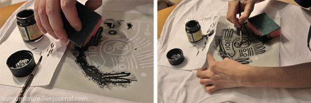 Нанесение рисунка на ткань