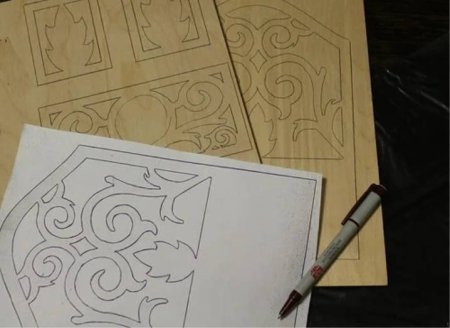 Перенос рисунка на фанеру