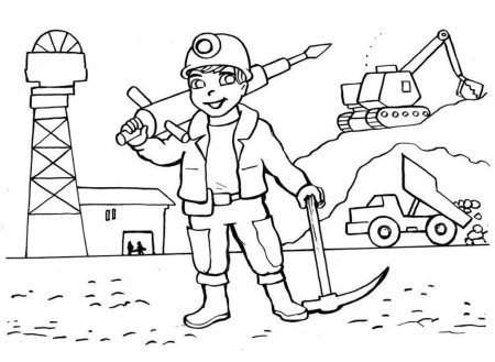 Электрик раскраска для детей