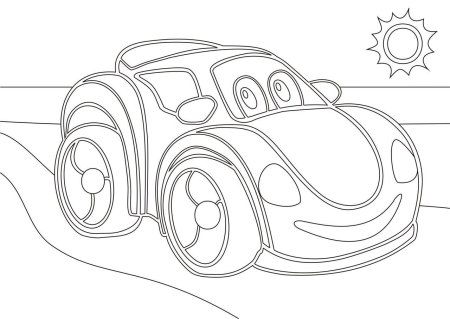 Трафарет машины для рисования для детей