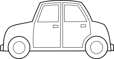 Машина раскраска для малышей