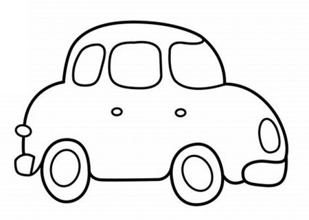 Автомобиль раскраска для малышей