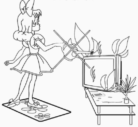 Раскраска пожарный