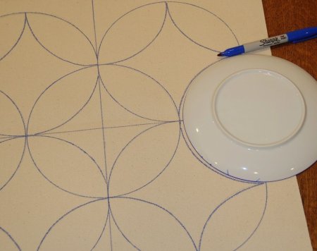 Трафарет для покраски пола