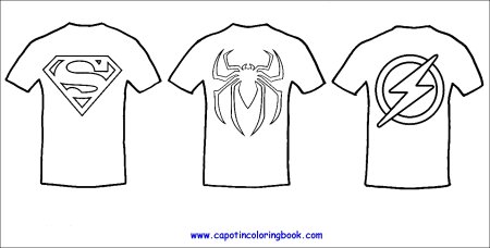 Рисунок футболки для раскрашивания