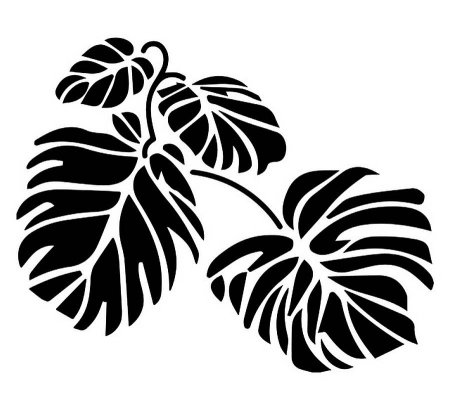 Растительные трафареты для декора