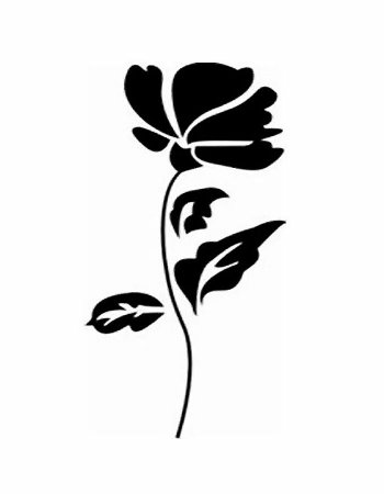 Цветочные трафареты для декора