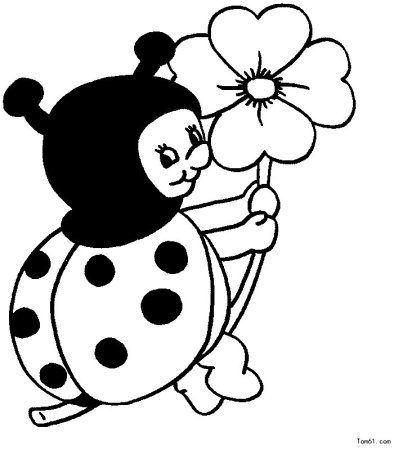 Божья коровка трафарет