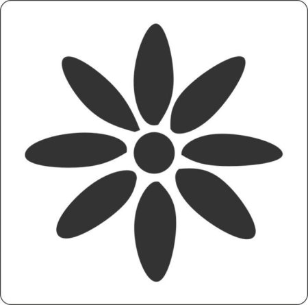 Трафарет ромашки