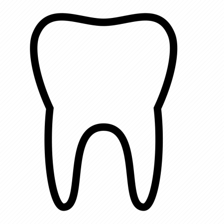 Зуб трафарет