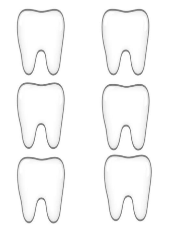 Трафарет зубов