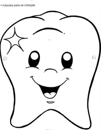 Раскраска первый зуб