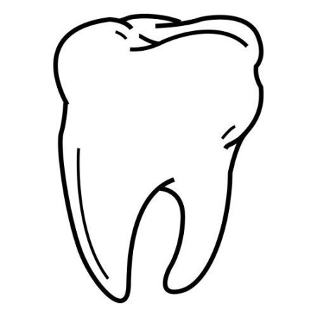 Раскраска зуб