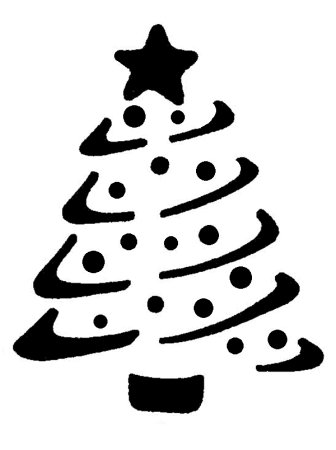 Трафарет "елка"