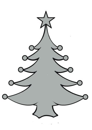 Елка раскраска