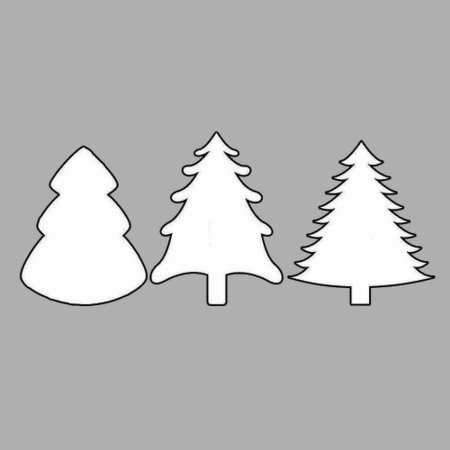 Трафарет "елка"