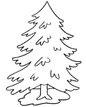 Трафарет "елка"