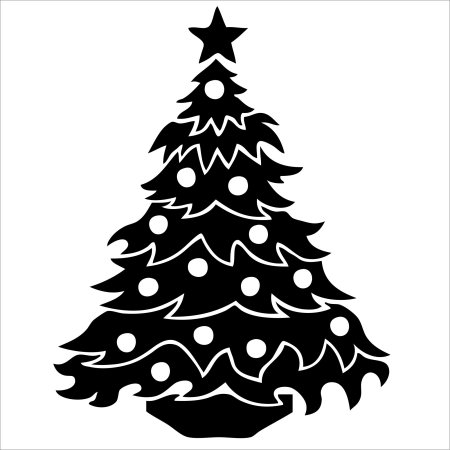 Зимние трафареты на окна