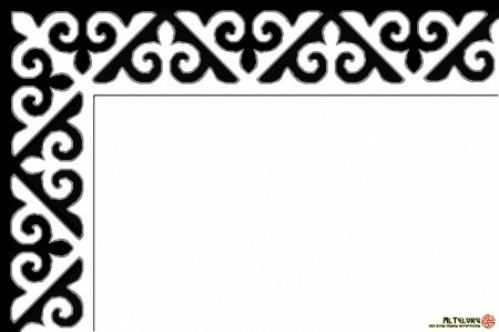 Кыргызский орнамент угловой