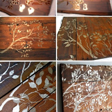 Трафарет на Вагонке