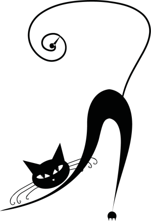 Трафарет кошки