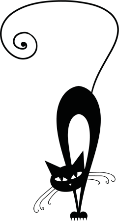 Трафарет кошки