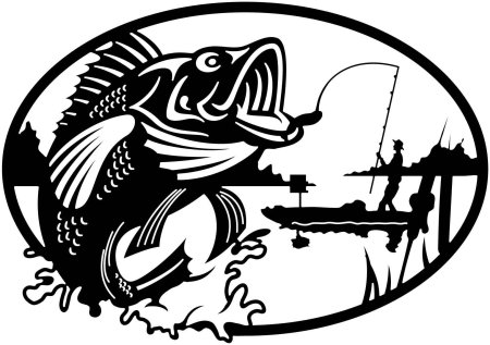 Векторные изображения рыбалка