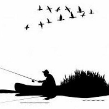 Лодка силуэт