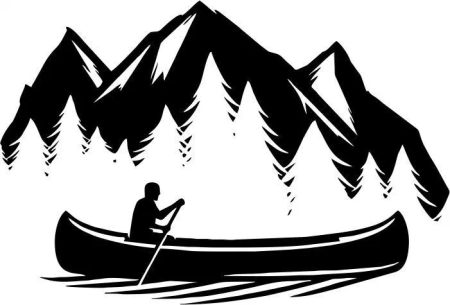 Рыба на крючке силуэт