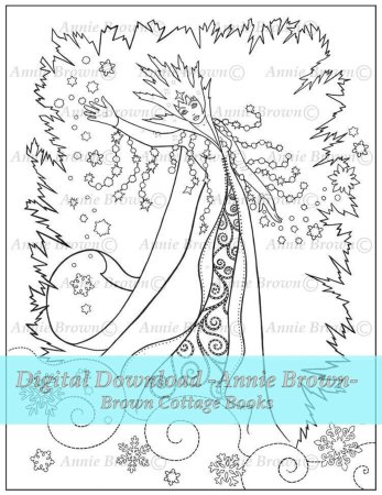 Раскраска зимняя Королева