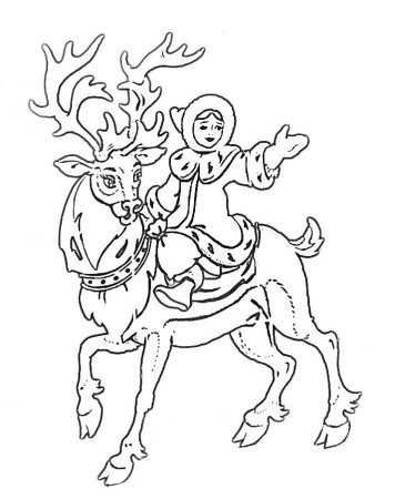 Раскраски к сказке Снежная Королева Андерсена