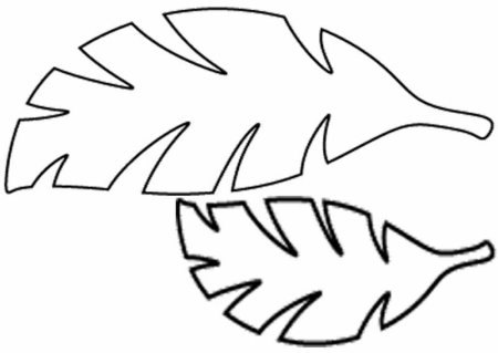 Тропические листья для вырезания