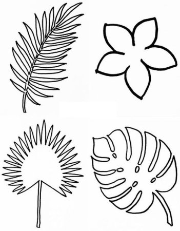 Трафарет листья для стен